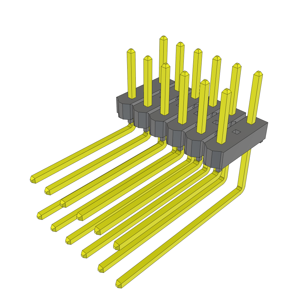 All Parts Connectors rugged connector TSW-106-11-G-Q-RA by Samtec