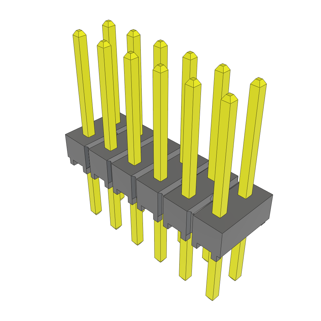 All Parts Connectors rugged connector TSW-106-25-S-D by Samtec