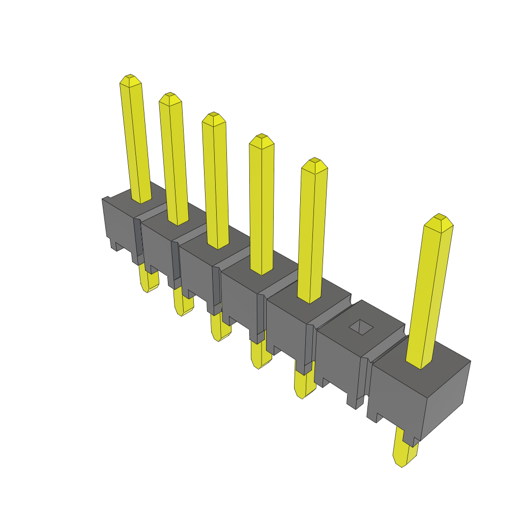All Parts Connectors rugged connector TSW-107-07-F-S-002 by Samtec