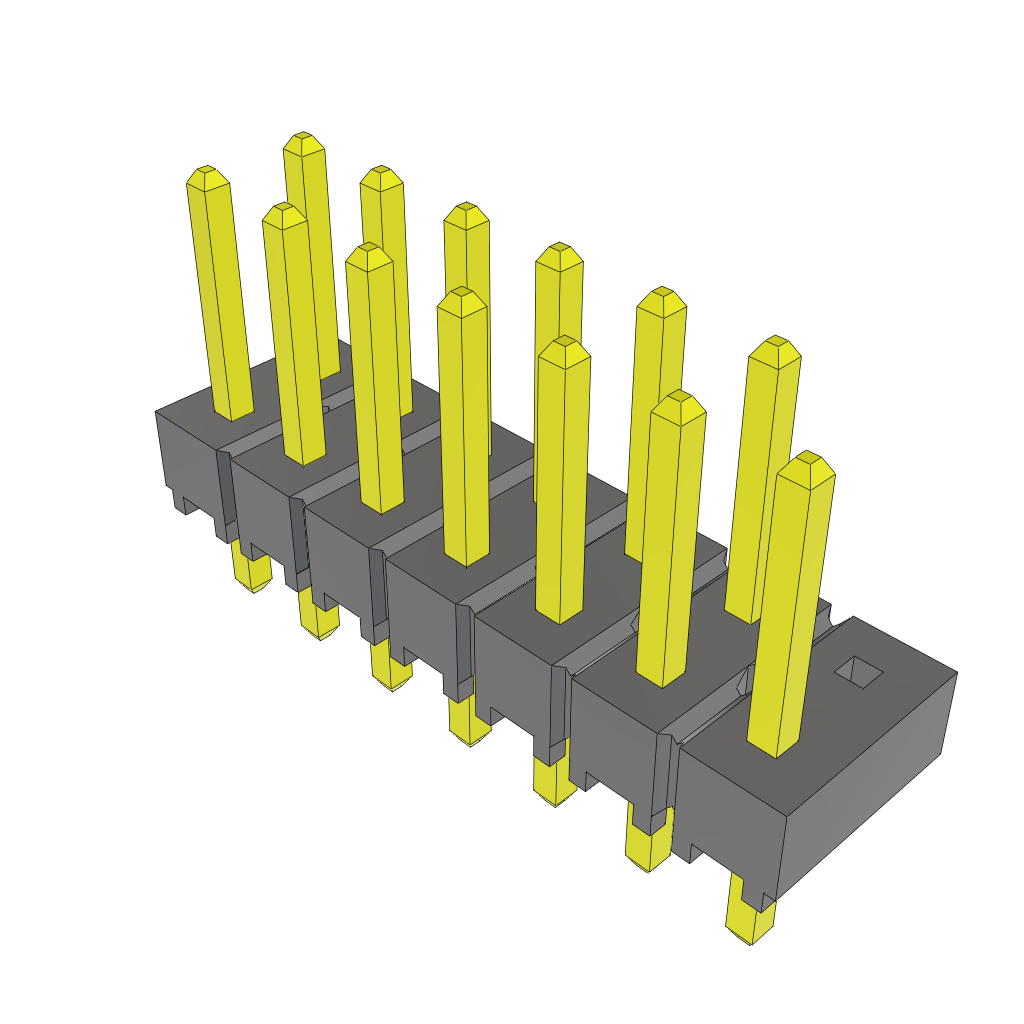 All Parts Connectors rugged connector TSW-107-07-S-D-014 by Samtec