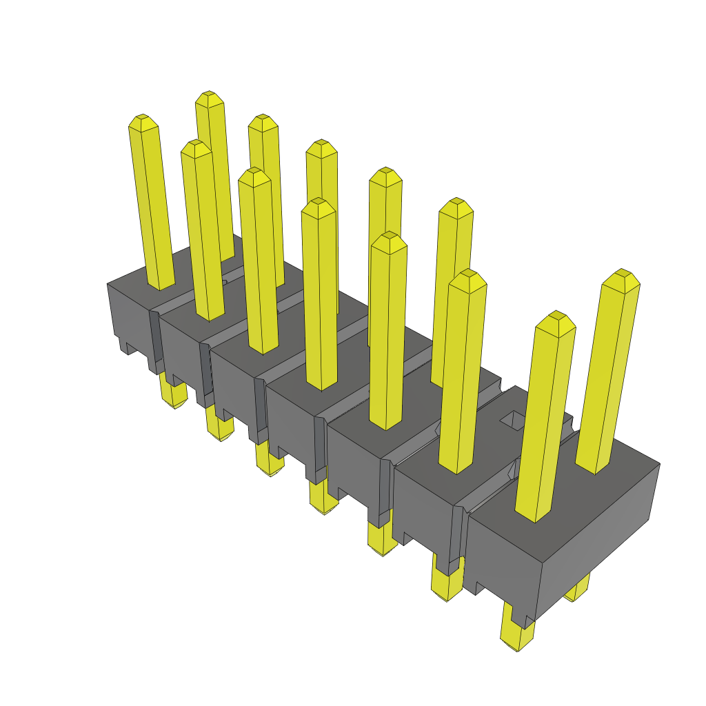 All Parts Connectors rugged connector TSW-107-07-T-D-012 by Samtec