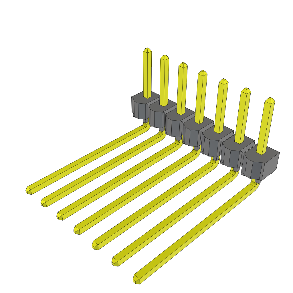 All Parts Connectors rugged connector TSW-107-12-T-S-RA by Samtec