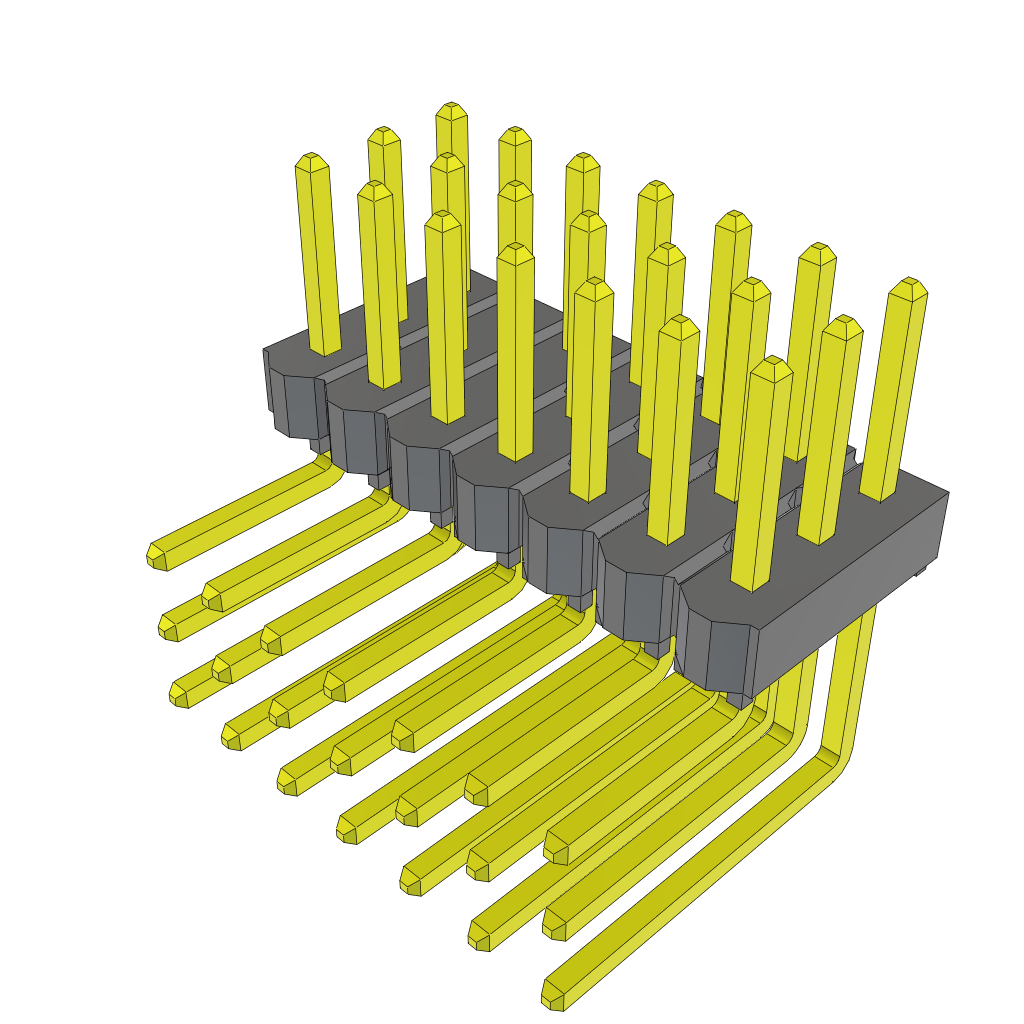 All Parts Connectors rugged connector TSW-107-22-S-T-RA by Samtec