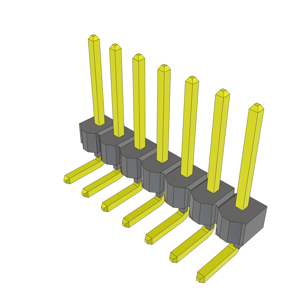 All Parts Connectors rugged connector TSW-107-25-S-S-RA by Samtec