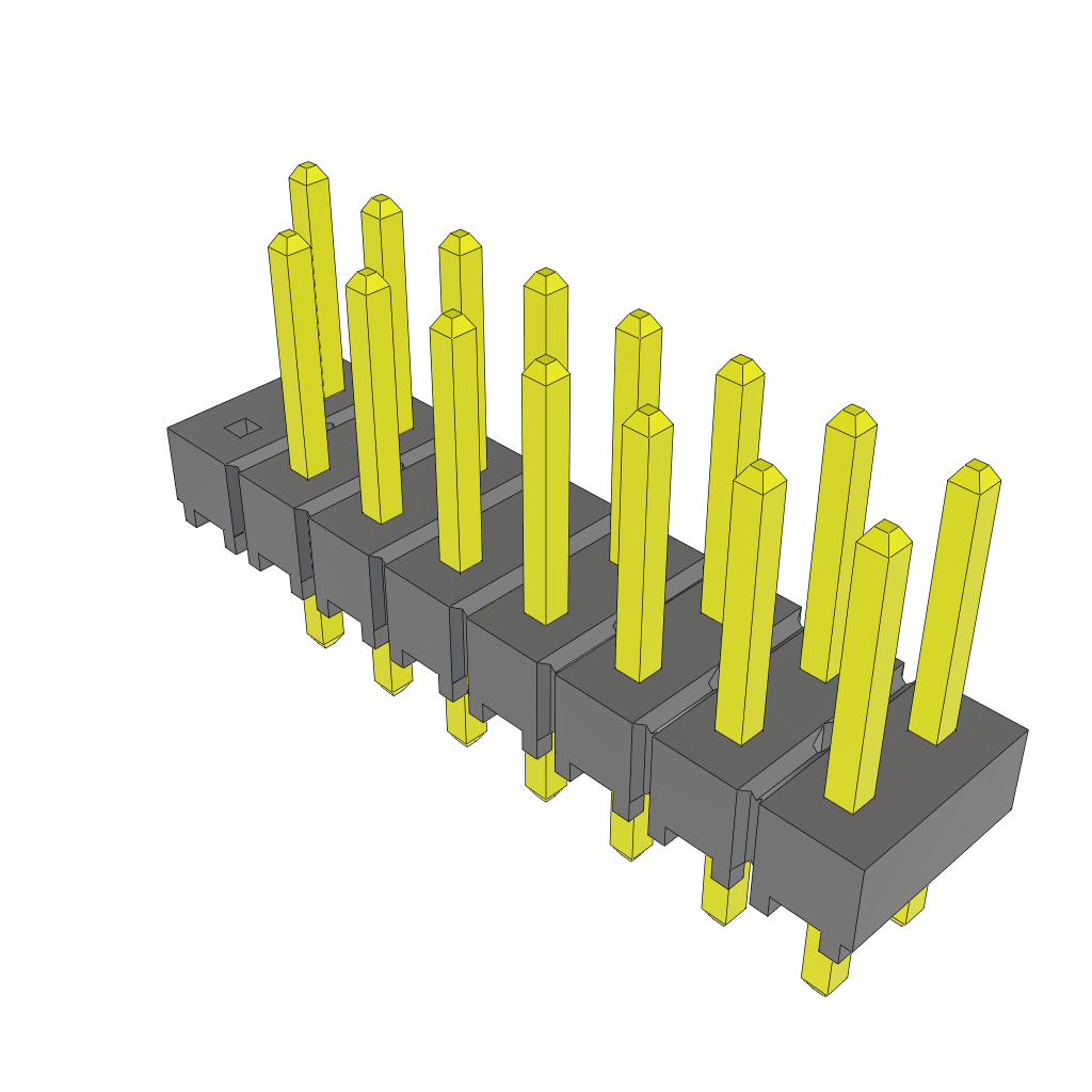 All Parts Connectors rugged connector TSW-108-07-L-D-001 by Samtec