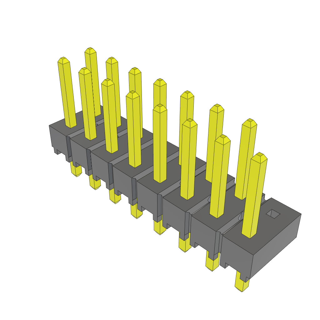 All Parts Connectors rugged connector TSW-108-07-L-D-016 by Samtec