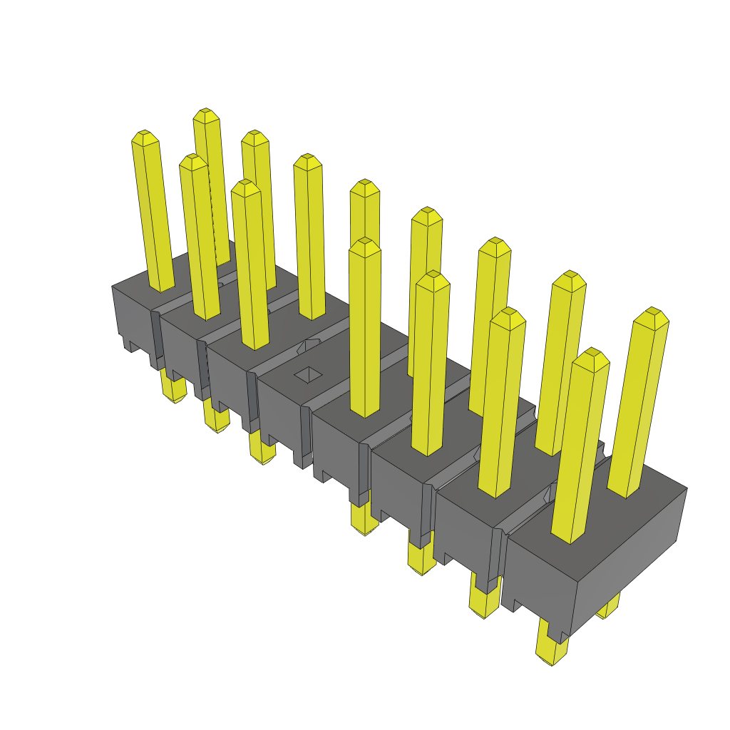 All Parts Connectors rugged connector TSW-108-07-T-D-007 by Samtec