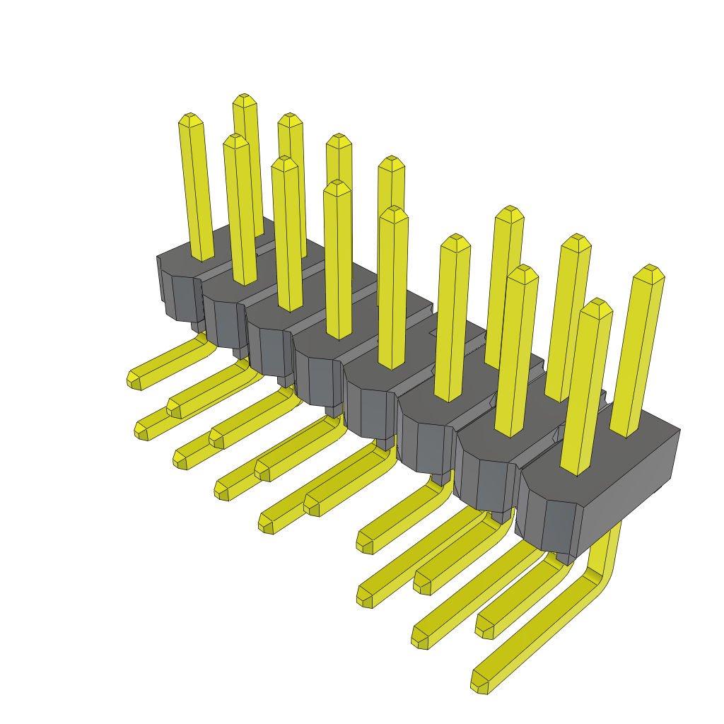 All Parts Connectors rugged connector TSW-108-08-L-D-RA-010 by Samtec