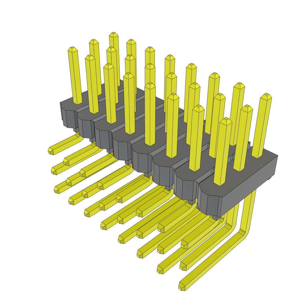 All Parts Connectors rugged connector TSW-108-08-S-T-RA by Samtec