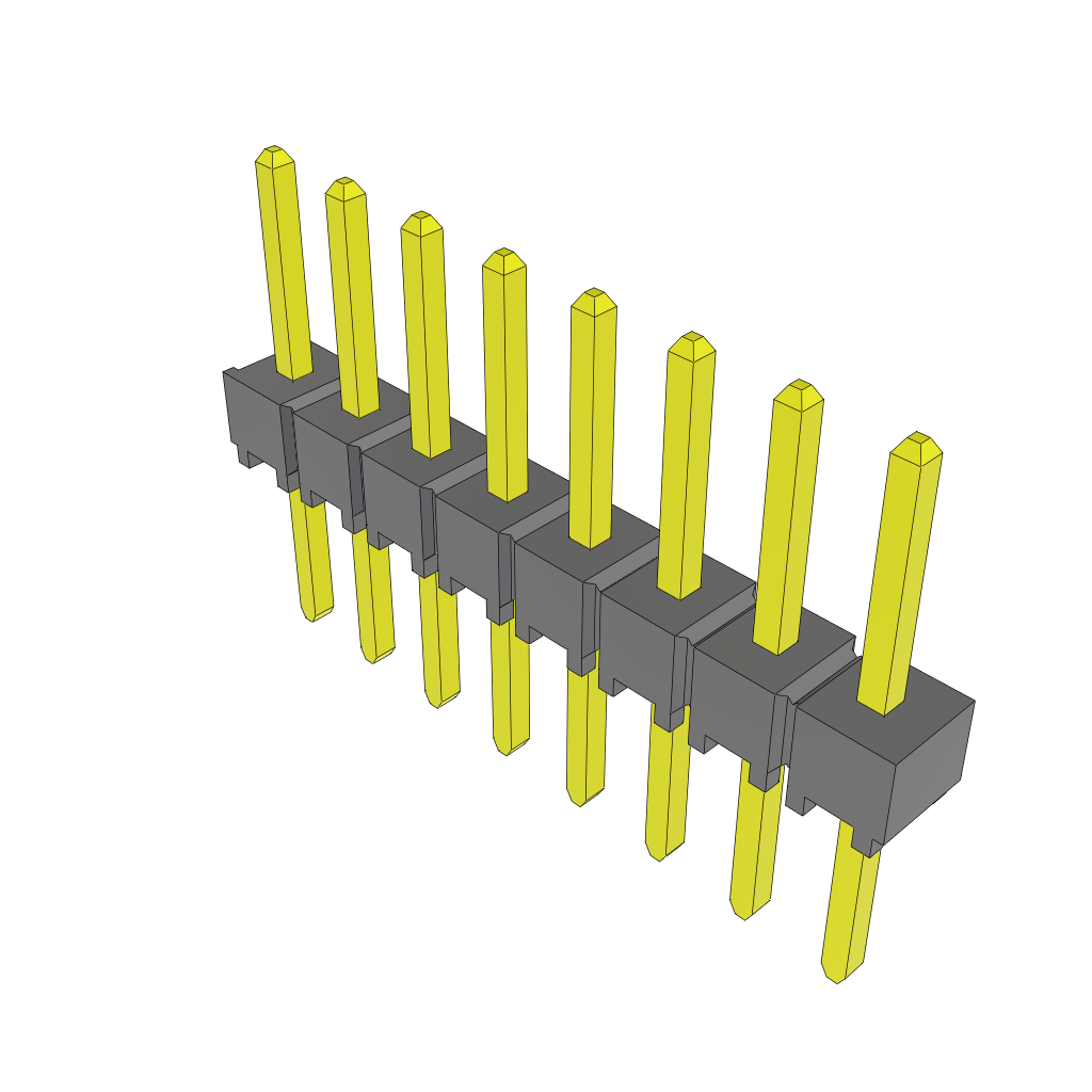 All Parts Connectors rugged connector TSW-108-08-SS-S by Samtec