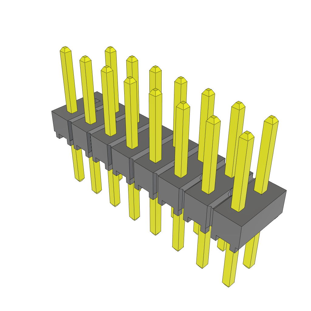 All Parts Connectors rugged connector TSW-108-08-T-D-002 by Samtec