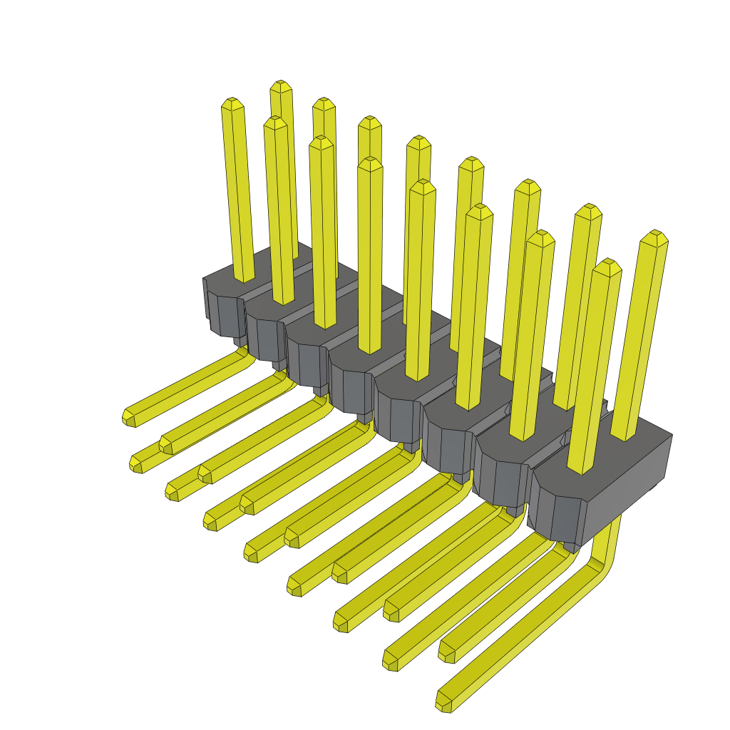 All Parts Connectors rugged connector TSW-108-16-F-D-RA by Samtec