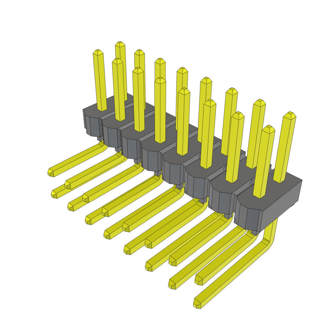 All Parts Connectors rugged connector TSW-108-22-L-D-RA by Samtec