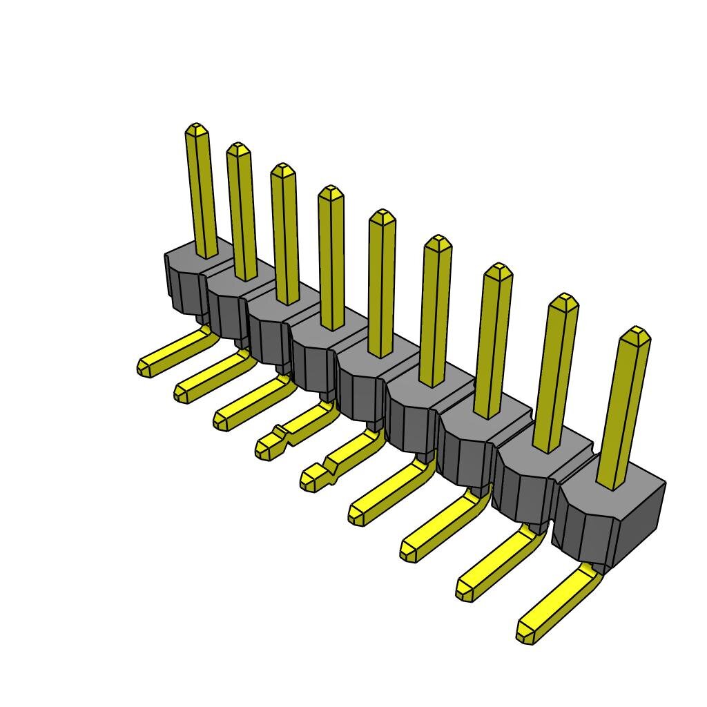 All Parts Connectors rugged connector TSW-109-08-T-S-LA by Samtec