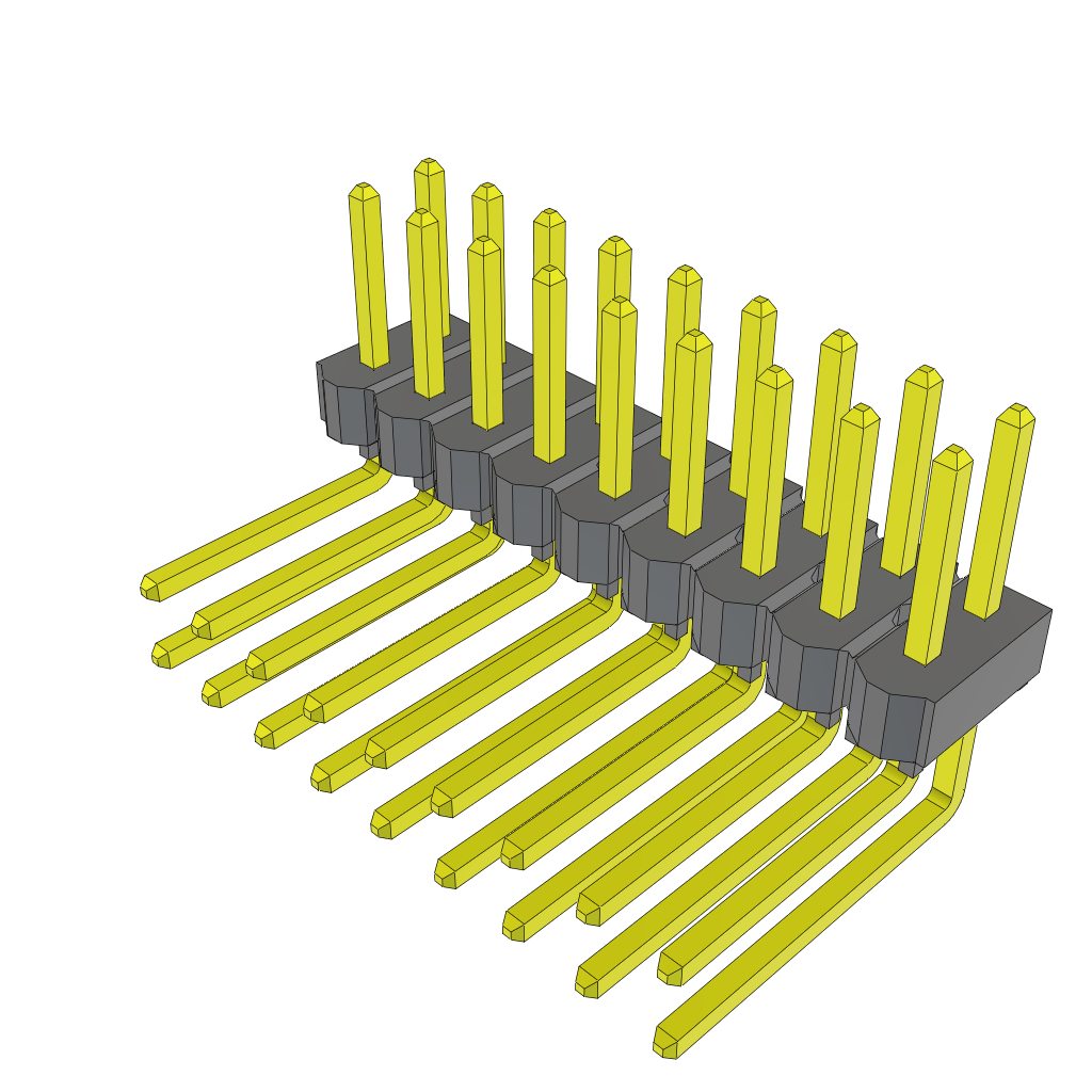 All Parts Connectors rugged connector TSW-109-09-F-D-RA by Samtec