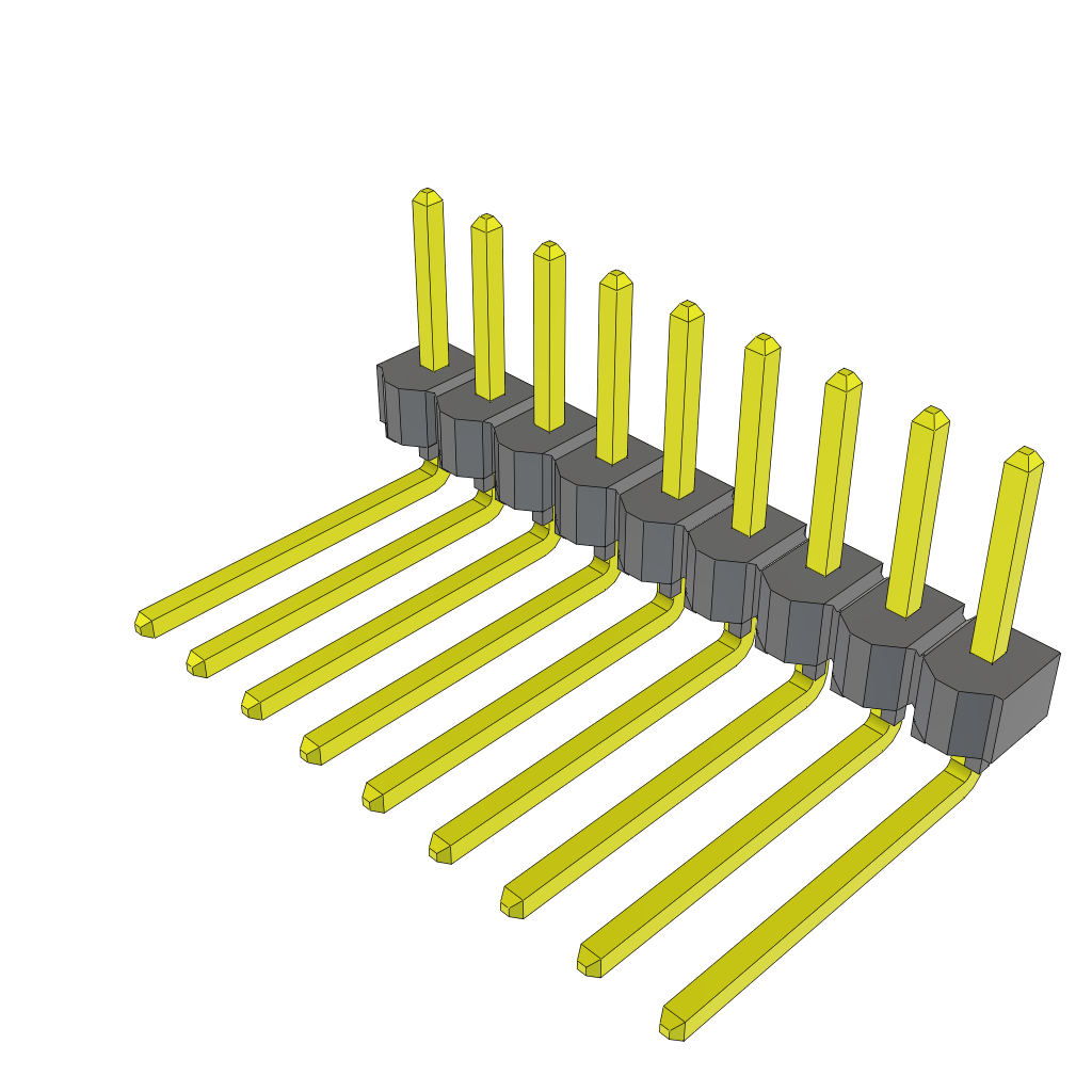 All Parts Connectors rugged connector TSW-109-10-G-S-RA by Samtec