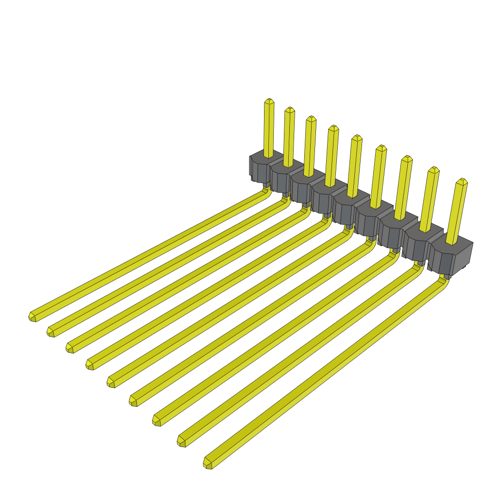All Parts Connectors rugged connector TSW-109-21-S-S-RA by Samtec