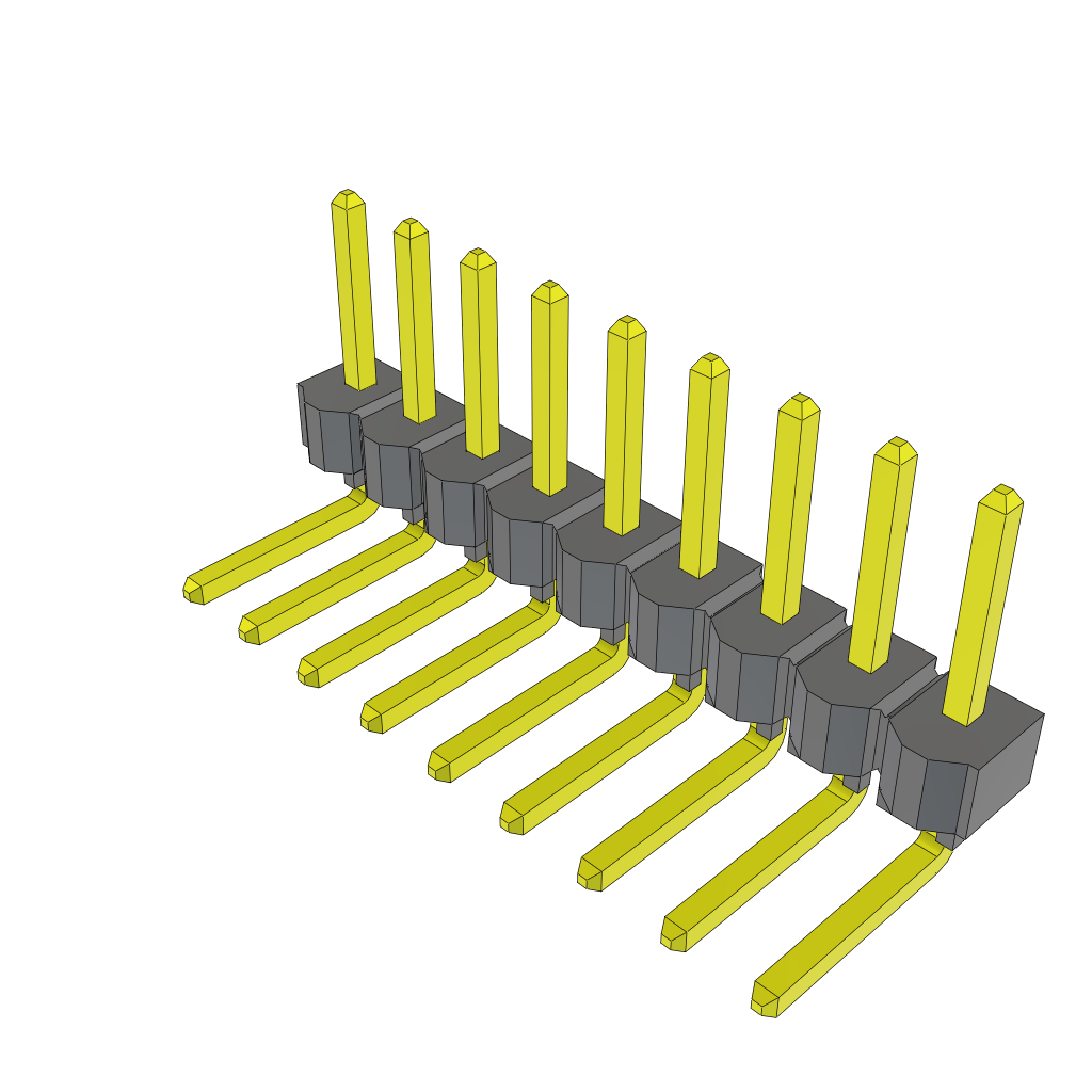 All Parts Connectors rugged connector TSW-109-22-F-S-RA by Samtec