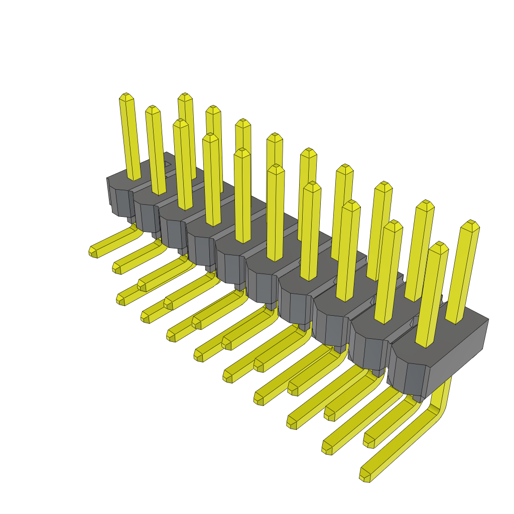 All Parts Connectors rugged connector TSW-110-08-G-D-RA-002 by Samtec