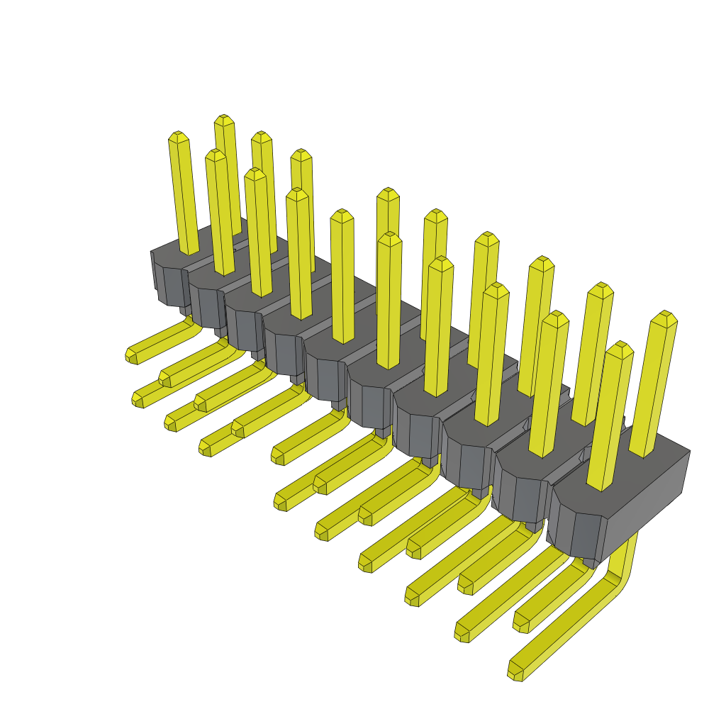 All Parts Connectors rugged connector TSW-110-08-G-D-RA-008 by Samtec