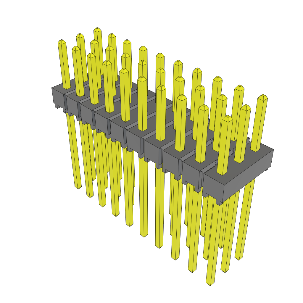 All Parts Connectors rugged connector TSW-110-10-F-T by Samtec