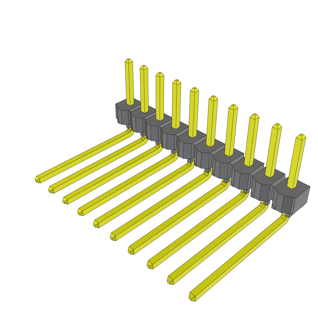 All Parts Connectors rugged connector TSW-110-11-S-S-RA by Samtec