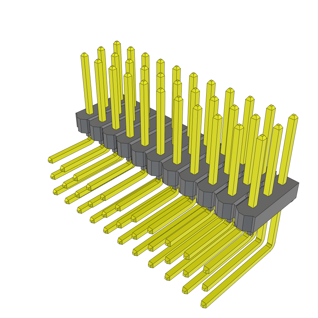 All Parts Connectors rugged connector TSW-111-16-S-T-RA by Samtec