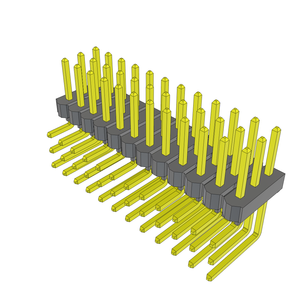 All Parts Connectors rugged connector TSW-112-08-F-T-RA by Samtec