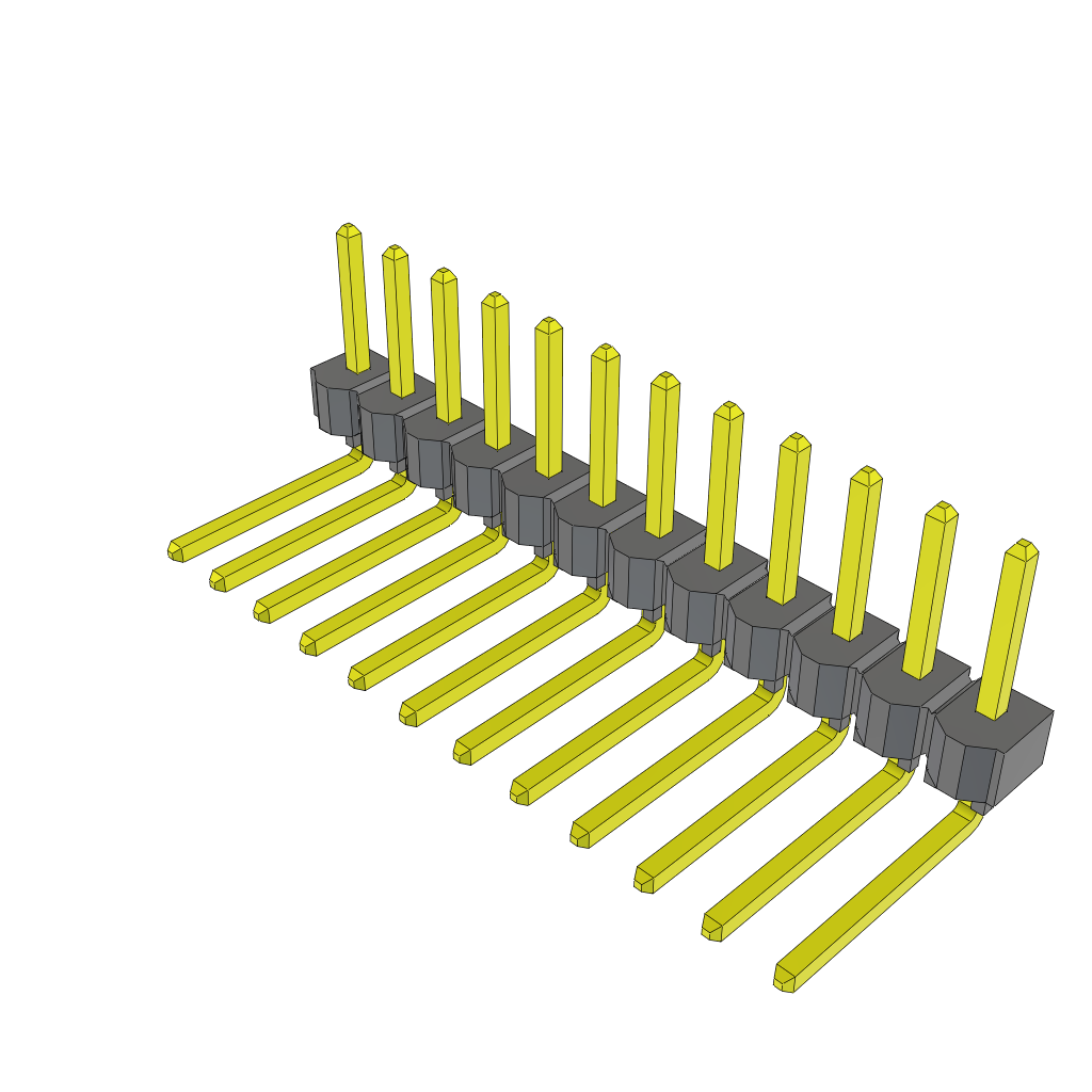 All Parts Connectors rugged connector TSW-112-09-S-S-RA by Samtec