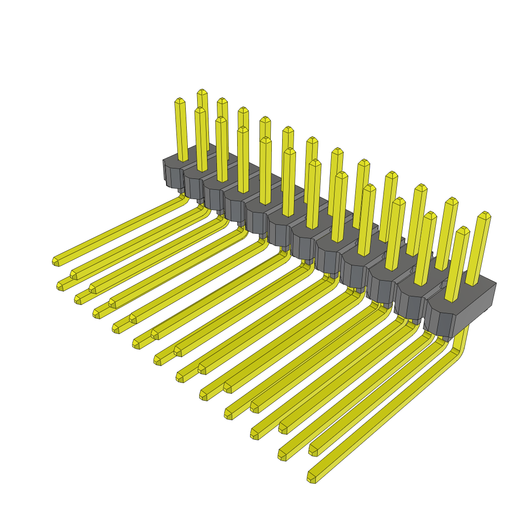 All Parts Connectors rugged connector TSW-112-11-G-D-RA by Samtec