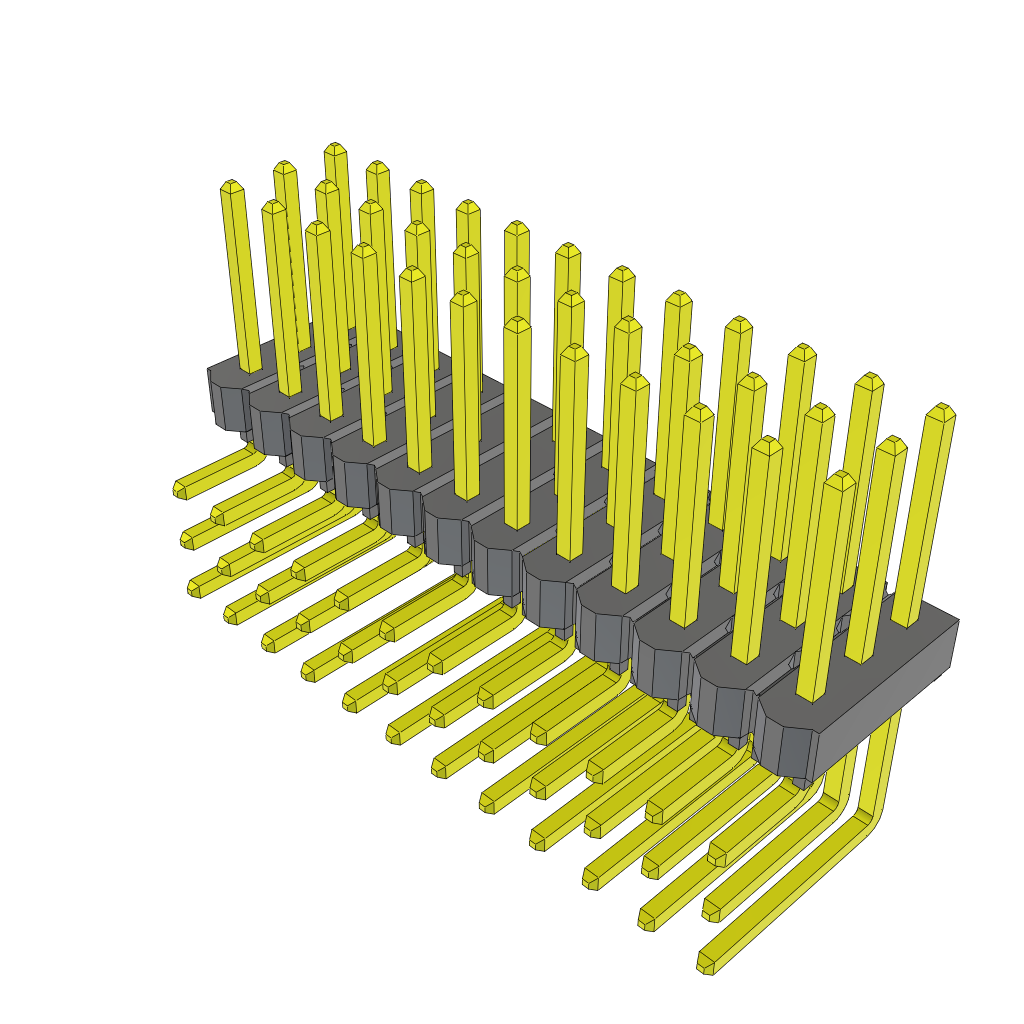 All Parts Connectors rugged connector TSW-112-25-F-T-RA by Samtec