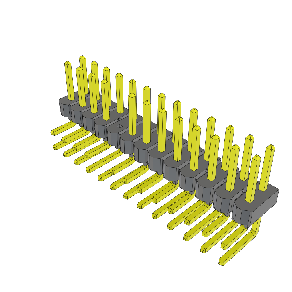All Parts Connectors rugged connector TSW-113-08-L-D-RA-009 by Samtec
