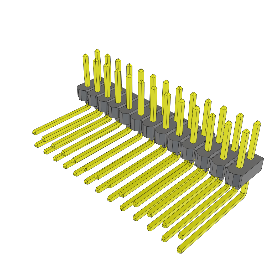 All Parts Connectors rugged connector TSW-113-10-T-D-RA by Samtec