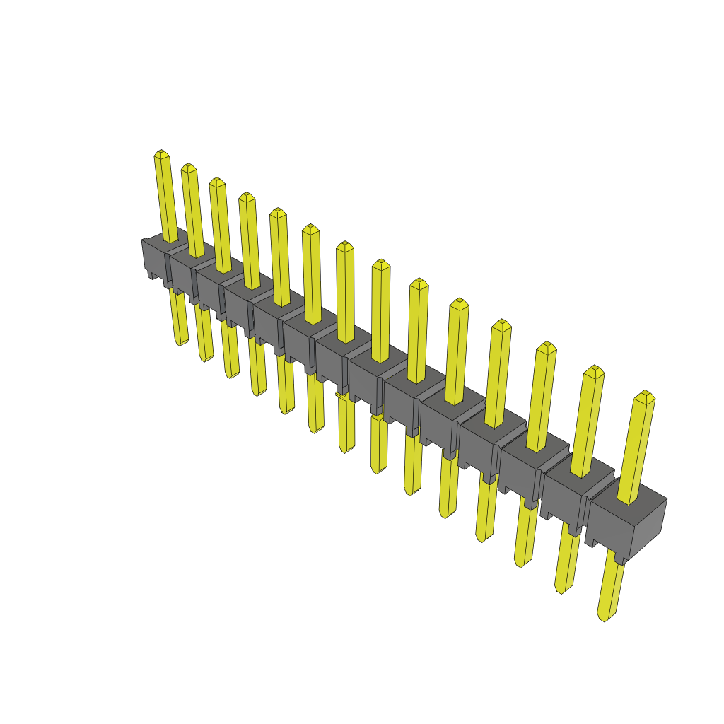 All Parts Connectors rugged connector TSW-114-08-G-S-LL by Samtec
