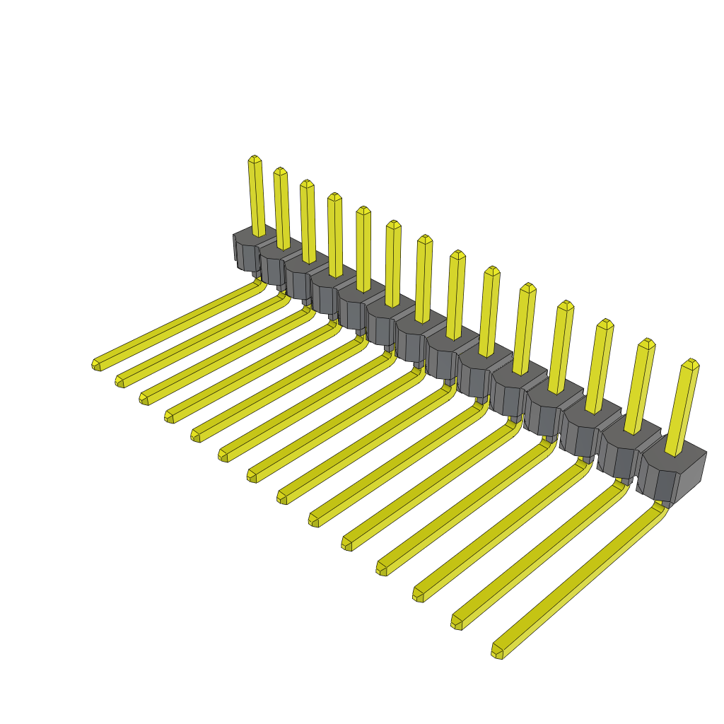 All Parts Connectors rugged connector TSW-114-11-T-S-RA by Samtec