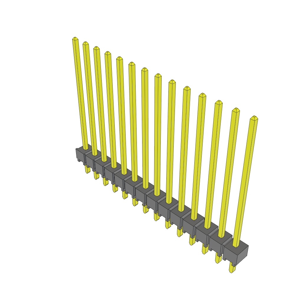 All Parts Connectors rugged connector TSW-114-19-T-S-LL by Samtec
