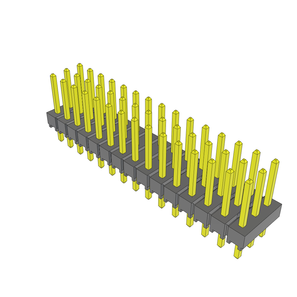 All Parts Connectors rugged connector TSW-115-24-T-T by Samtec