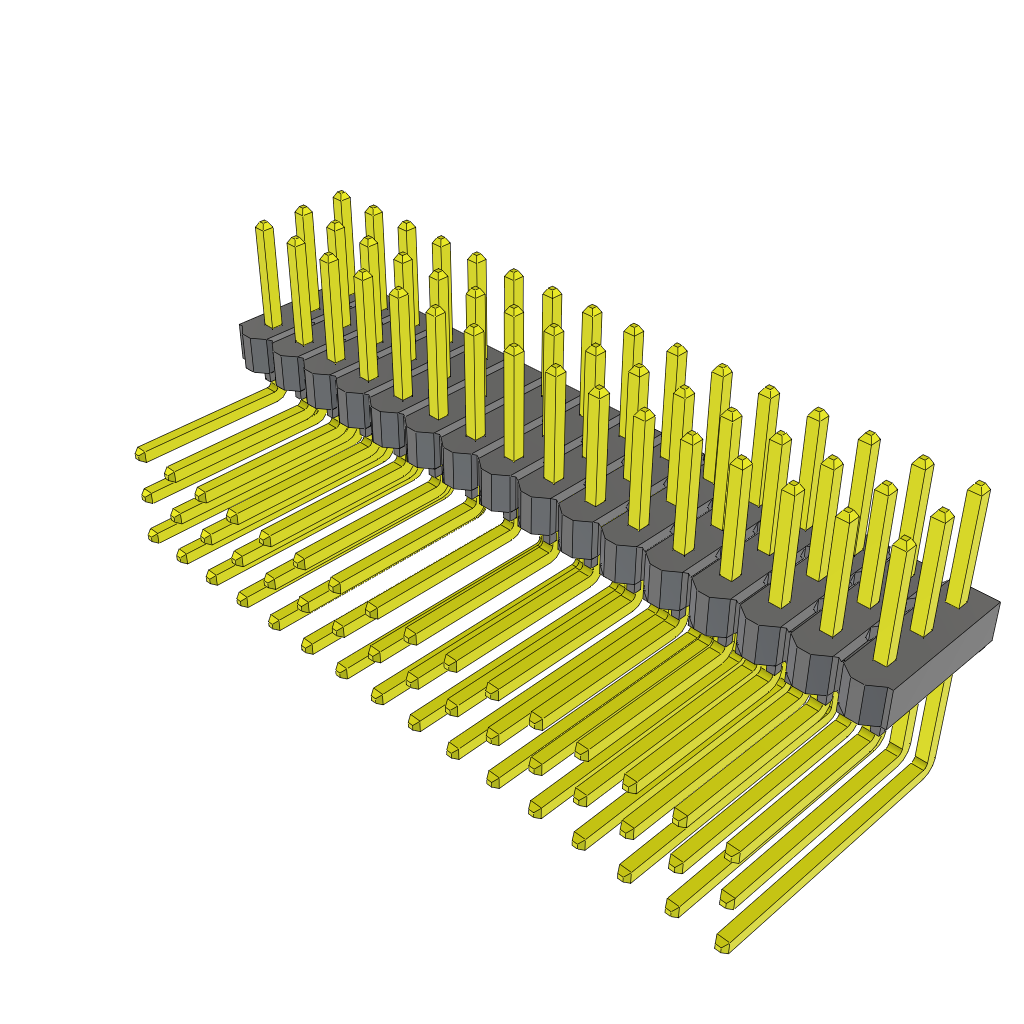 All Parts Connectors rugged connector TSW-116-09-F-T-RA by Samtec