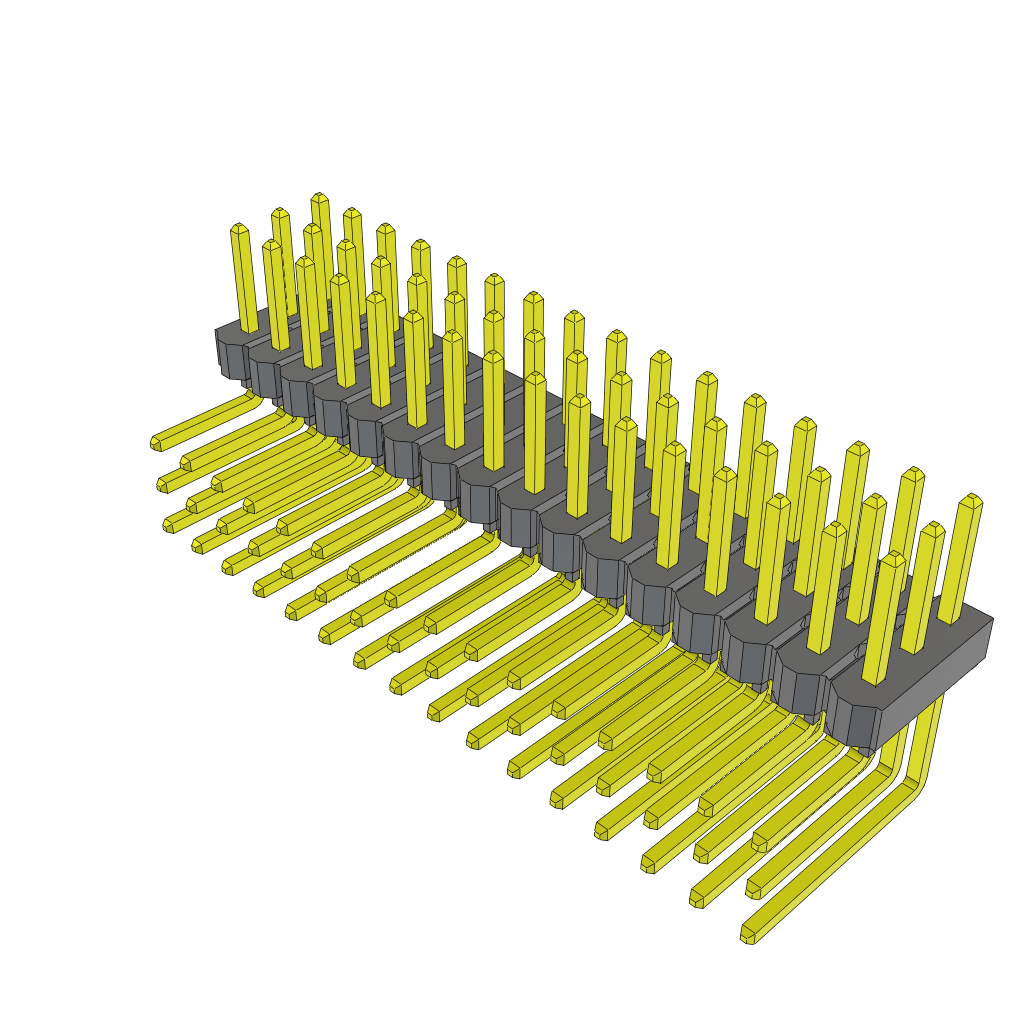 All Parts Connectors rugged connector TSW-116-22-L-T-RA by Samtec