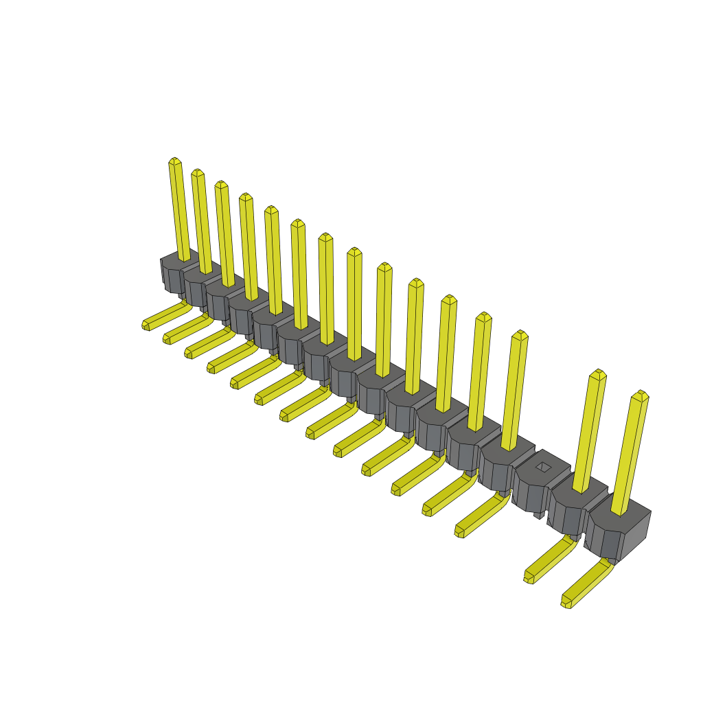 All Parts Connectors rugged connector TSW-116-25-L-S-RA-003 by Samtec