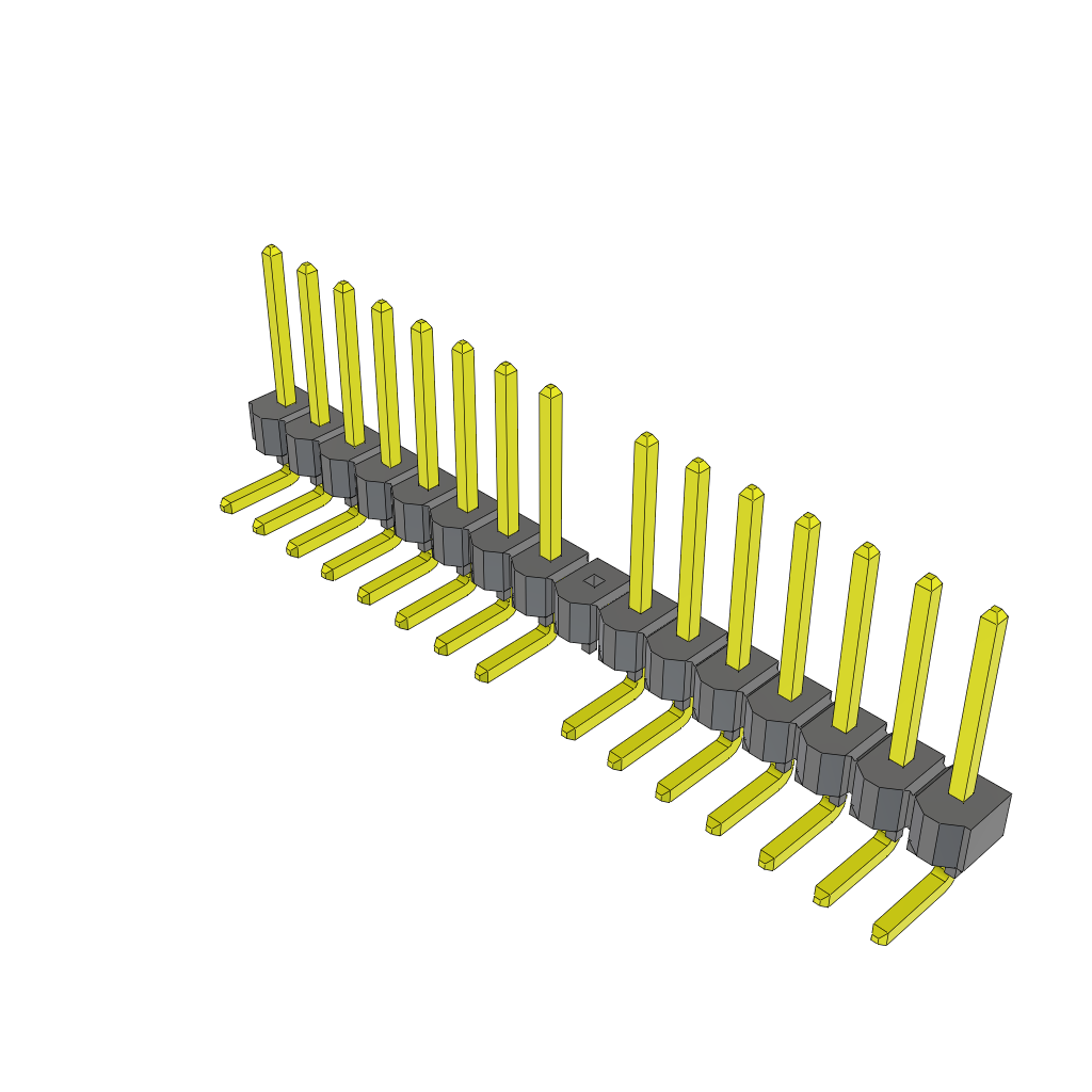 All Parts Connectors rugged connector TSW-116-25-L-S-RA-008 by Samtec