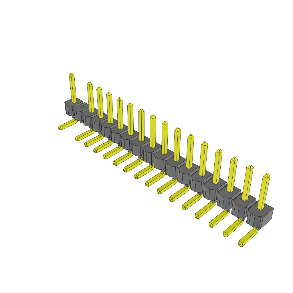 All Parts Connectors rugged connector TSW-117-08-G-S-RA-016 by Samtec