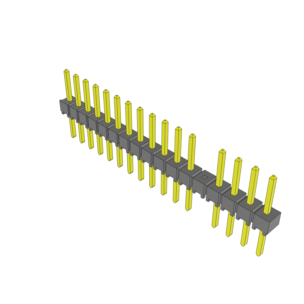 All Parts Connectors rugged connector TSW-117-08-T-S-005 by Samtec