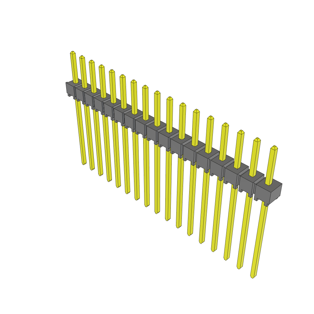 All Parts Connectors rugged connector TSW-117-11-T-S by Samtec