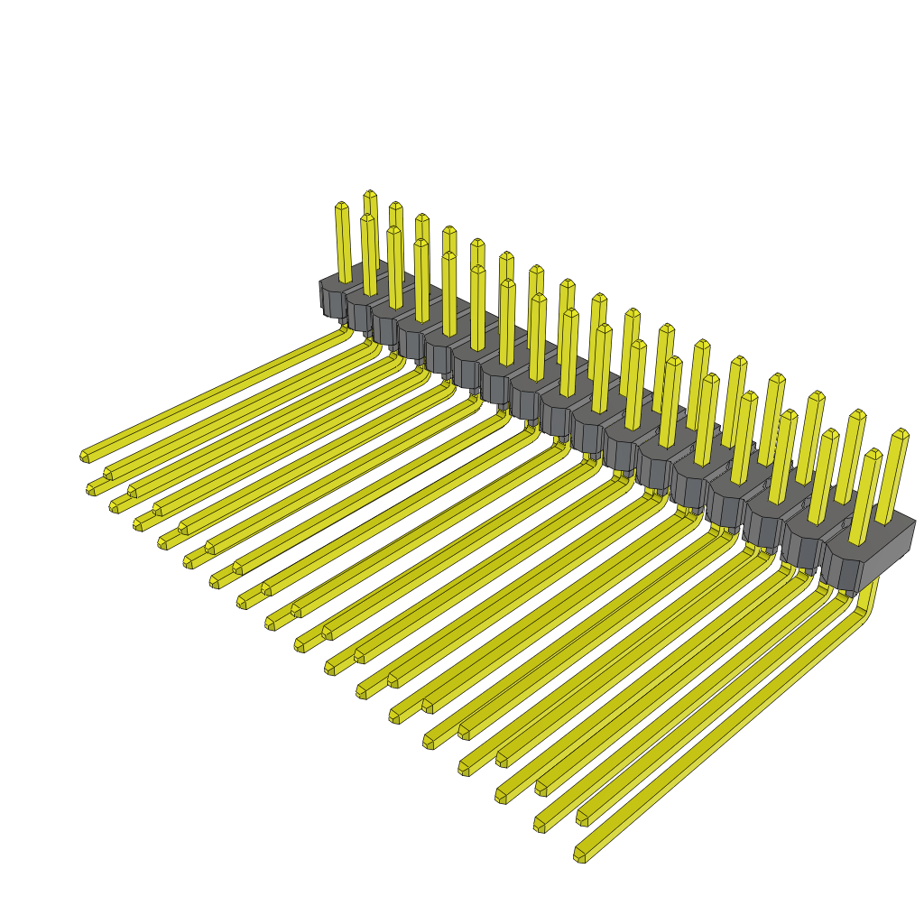 All Parts Connectors rugged connector TSW-117-13-G-D-RA by Samtec