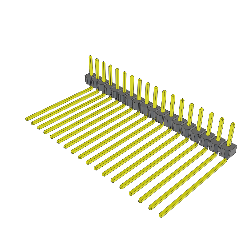 All Parts Connectors rugged connector TSW-118-13-G-S-RA by Samtec
