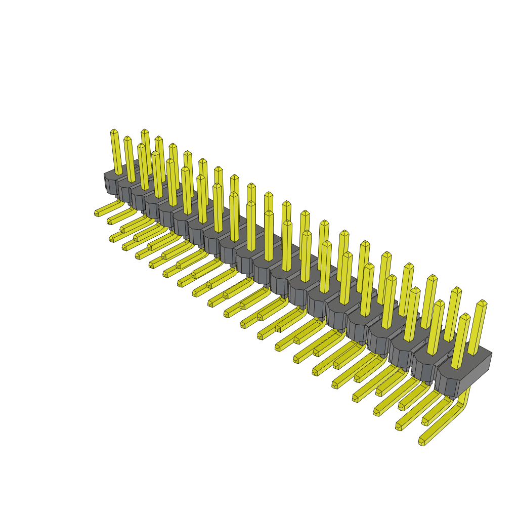 All Parts Connectors rugged connector TSW-120-08-S-D-RA-002 by Samtec