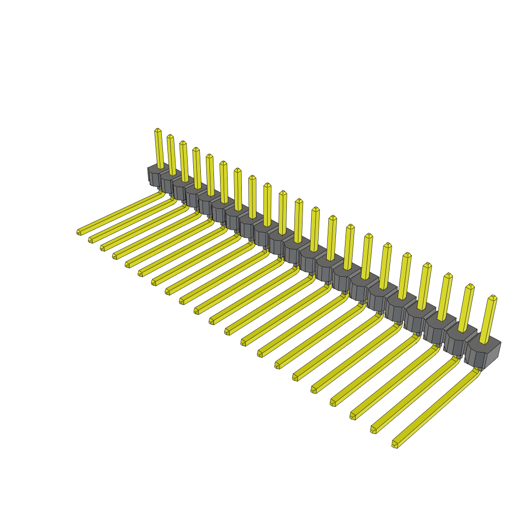 All Parts Connectors rugged connector TSW-121-11-G-S-RA by Samtec