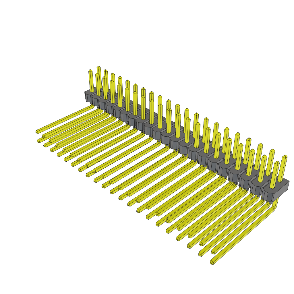 All Parts Connectors rugged connector TSW-121-12-G-D-RA by Samtec