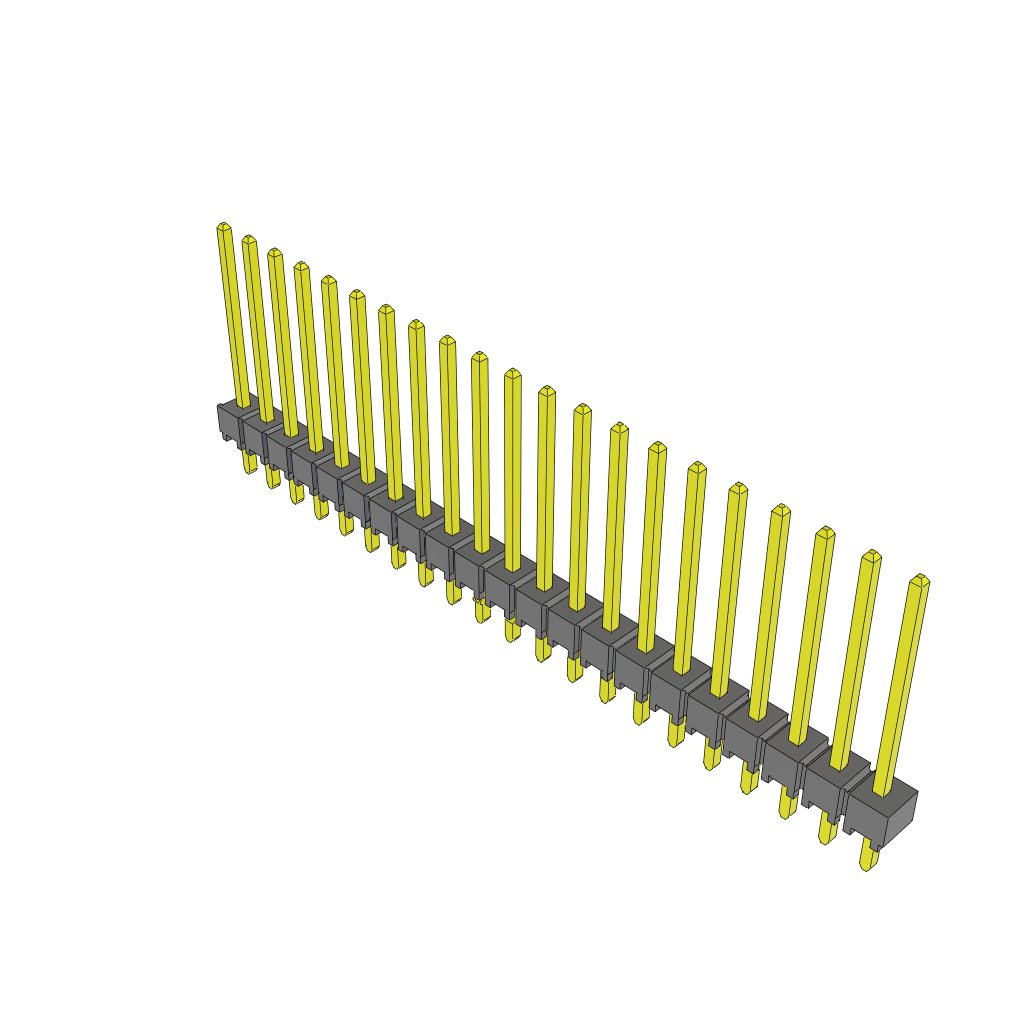 All Parts Connectors rugged connector TSW-121-15-F-S-LL by Samtec